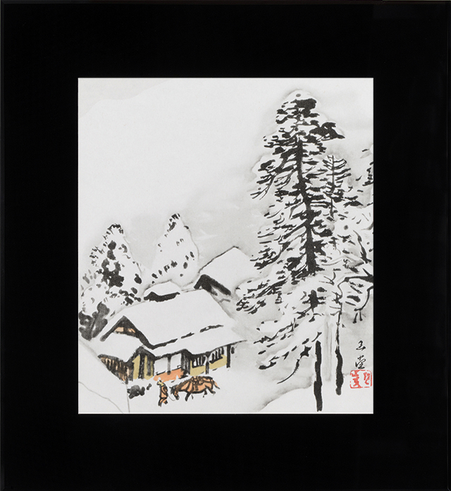 『暮雪』 川合玉堂