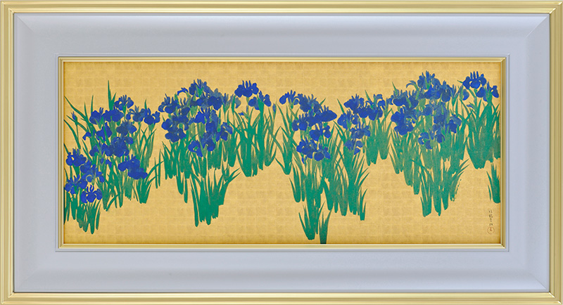『燕子花図（右隻）』 尾形光琳